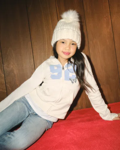 Abercrombie & Fitch Slim Full-zip Hoodie In White