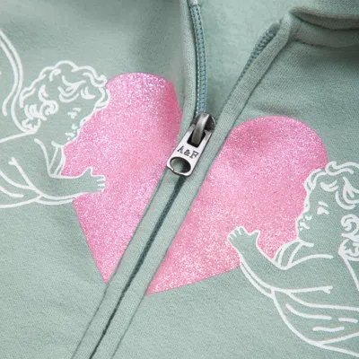 Abercrombie & Fitch Slim Full-zip Hoodie In Green