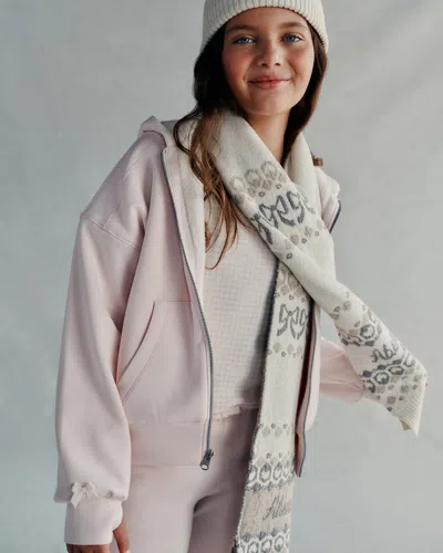 Abercrombie & Fitch Ypb Neoknit Cozy-lined Full-zip Hoodie In Pink