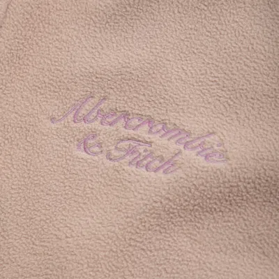 Abercrombie & Fitch Cozy Half-zip Popover Hoodie In Brown