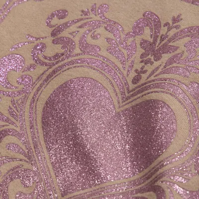 Abercrombie & Fitch Legging-friendly Glitter Graphic Crew Sweatshirt In Brown