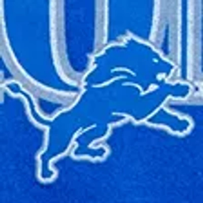 Abercrombie & Fitch Detroit Lions Off-the-shoulder Graphic Crew Sweatshirt In Blue