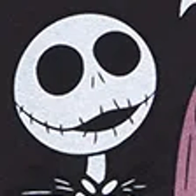 Abercrombie & Fitch The Nightmare Before Christmas Off-the-shoulder Crew Sweatshirt In Black