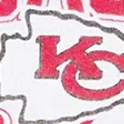 Abercrombie & Fitch Kansas City Chiefs Off-the-shoulder Graphic Crew Sweatshirt In White