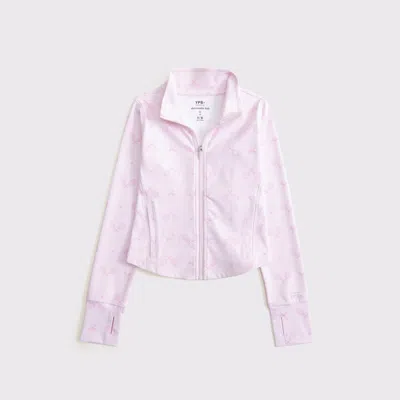Abercrombie & Fitch Ypb Mockneck Full-zip In Pink