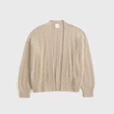 Abercrombie & Fitch Slouchy Non-closure Shine Cardigan In Brown