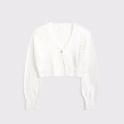 Abercrombie & Fitch Button Cardigan In Neutral