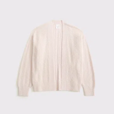 Abercrombie & Fitch Slouchy Non-closure Shine Cardigan In Pink