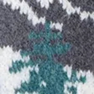 Abercrombie & Fitch Oversized Ski Graphic V-neck Sweater In White