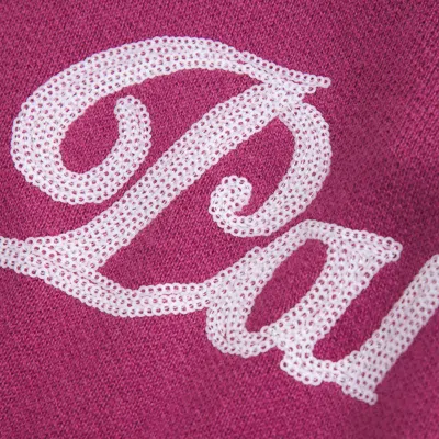 Abercrombie & Fitch Graphic Crew Sweater In Burgundy