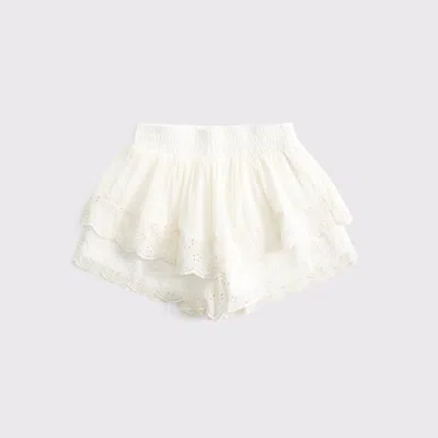 Abercrombie & Fitch Ruffle Shorts In Yellow