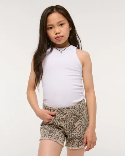 Abercrombie & Fitch High Rise Relaxed Shorts In Black