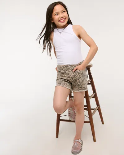 Abercrombie & Fitch High Rise Relaxed Shorts In Black