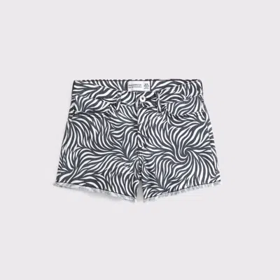 Abercrombie & Fitch High Rise Relaxed Shorts In Multi