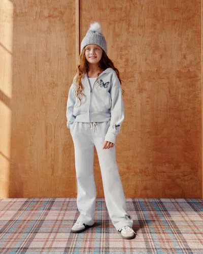 Abercrombie & Fitch Essential Wide Leg Sweatpants In Gray