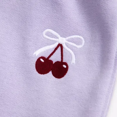 Abercrombie & Fitch Graphic Fleece Sweatpants In Purple