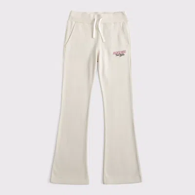 Abercrombie & Fitch Low Rise Bootcut Sweatpants In Neutral