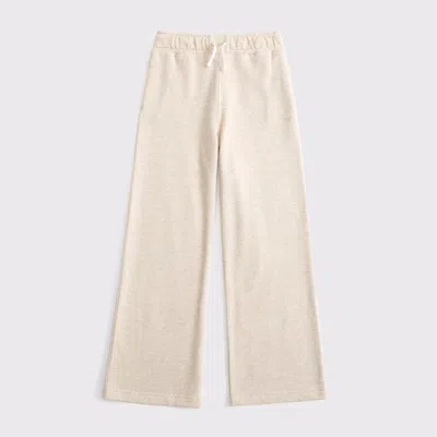 Abercrombie & Fitch Essential Wide Leg Sweatpants In Brown
