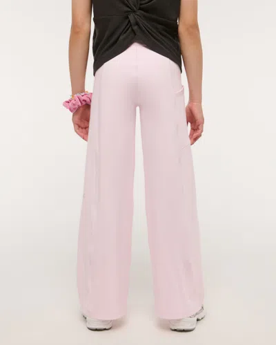 Abercrombie & Fitch Ypb Wide Leg Sweatpants In Pink