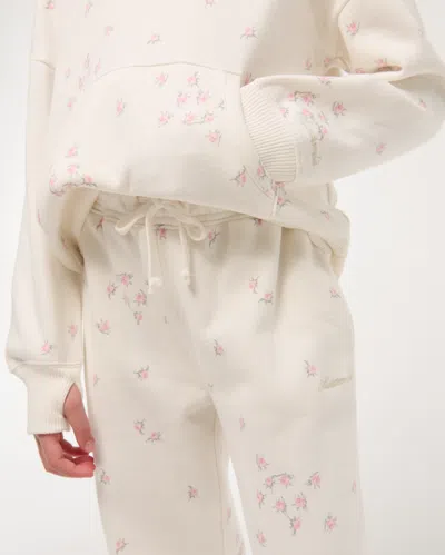 Abercrombie & Fitch Essential Wide Leg Sweatpants In White