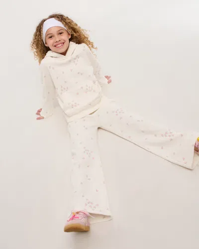 Abercrombie & Fitch Essential Wide Leg Sweatpants In White