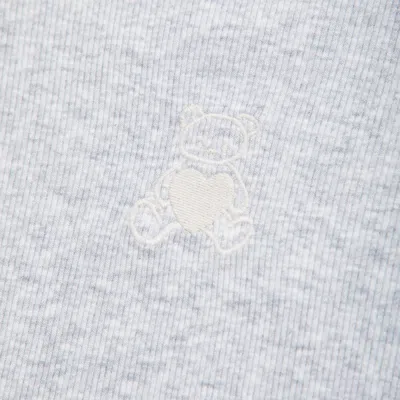 Abercrombie & Fitch Long-sleeve Logo Pajama Tee In Gray