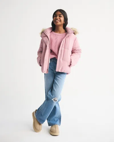 Abercrombie & Fitch A&f Ultra Puffer In Pink