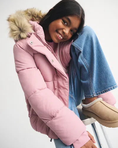 Abercrombie & Fitch A&f Ultra Puffer In Pink
