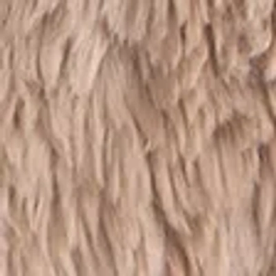 Abercrombie & Fitch Long Faux Fur Jacket In Brown