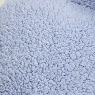 Abercrombie & Fitch Sherpa Puffer Vest In Blue