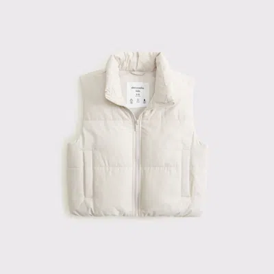 Abercrombie & Fitch Puffer Vest In White