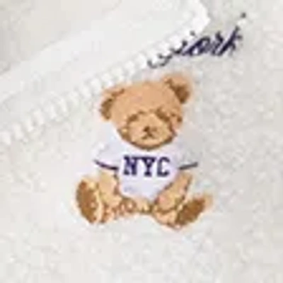 Abercrombie & Fitch Sherpa Bomber Jacket In White