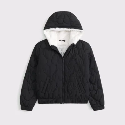 Abercrombie & Fitch Cozy Puffer In Black