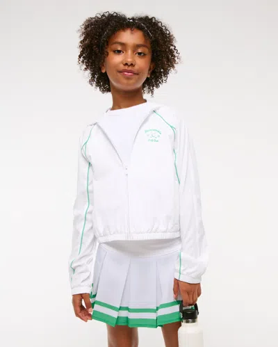 Abercrombie & Fitch Ypb Abercrombie Golf Club Jacket In White