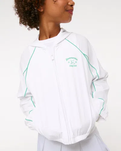 Abercrombie & Fitch Ypb Abercrombie Golf Club Jacket In White