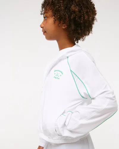 Abercrombie & Fitch Ypb Abercrombie Golf Club Jacket In White