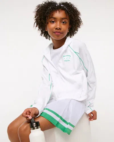 Abercrombie & Fitch Ypb Abercrombie Golf Club Jacket In White