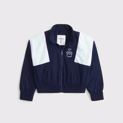 Abercrombie & Fitch Lightweight Track Jacket In Blue