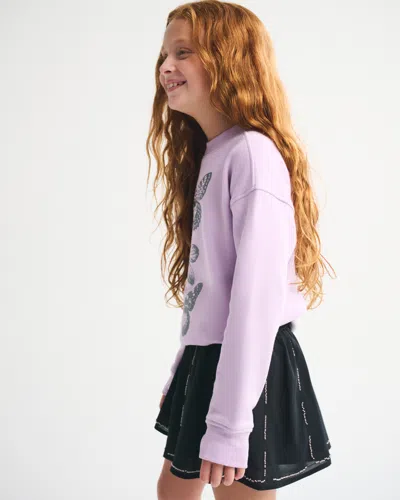 Abercrombie & Fitch Beaded Micro Mini Skort In Black