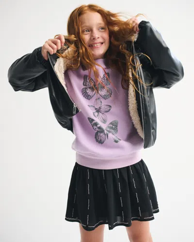 Abercrombie & Fitch Beaded Micro Mini Skort In Black