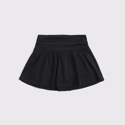 Abercrombie & Fitch Ypb Cinched Mini Skort In Black