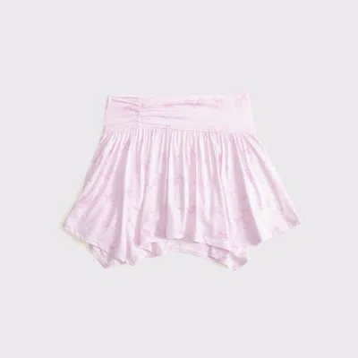 Abercrombie & Fitch Ypb Asymmetrical Skort In Pink