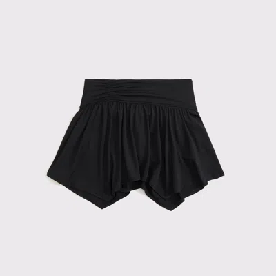 Abercrombie & Fitch Ypb Asymmetrical Skort In Black