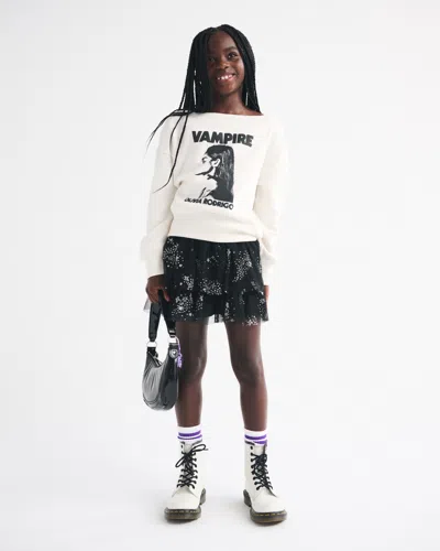 Abercrombie & Fitch Sparkle Tiered Ruffle Skort In White