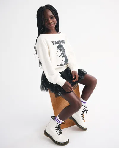 Abercrombie & Fitch Sparkle Tiered Ruffle Skort In White