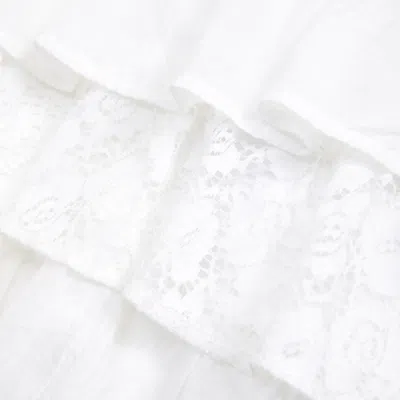 Abercrombie & Fitch Ruffle And Lace Mini Skort In Pink