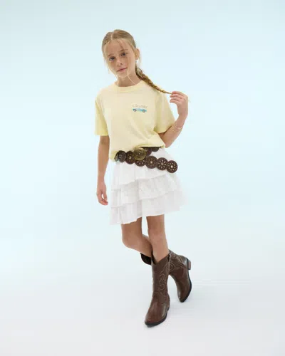 Abercrombie & Fitch Ruffle And Lace Mini Skort In Pink