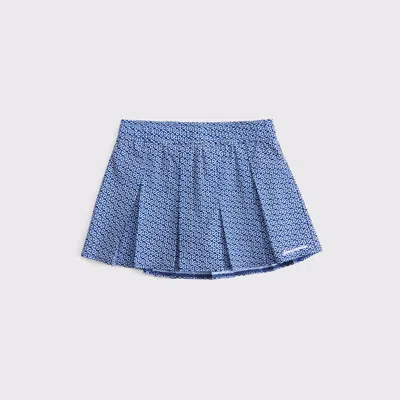 Abercrombie & Fitch Ypb Pleated Mini Skort In Blue