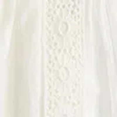 Abercrombie & Fitch Embroidered Swing Top In Neutral