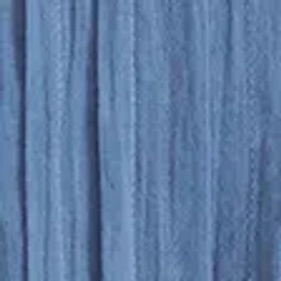 Abercrombie & Fitch Lace-trim Smocked Waist Top In Blue